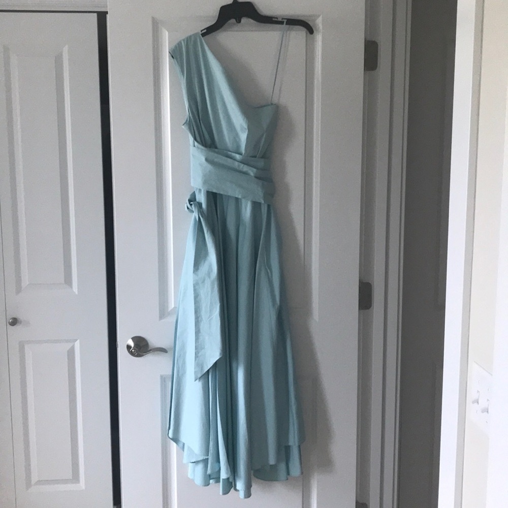 Gorgeous One shoulder wrap dress